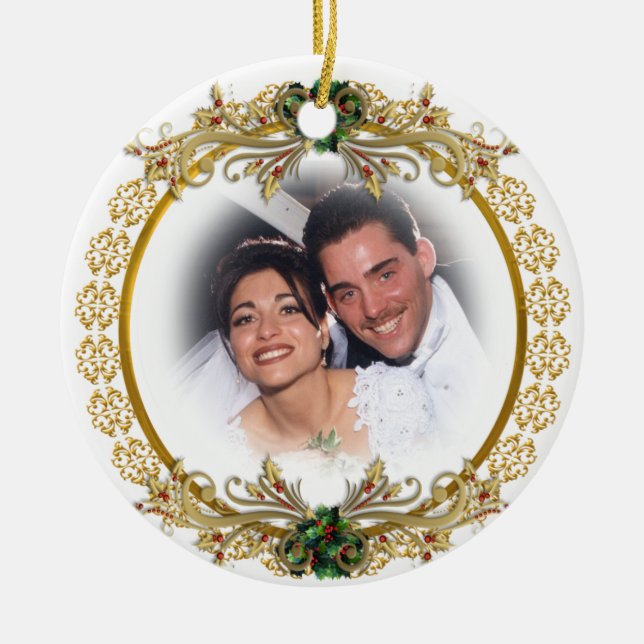 Primeiro Natal como ornamento de marido e mulher (Frente)