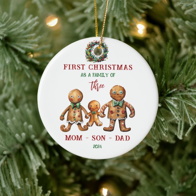 Primeiro Natal Como Ornamento Familiar (Árvore)