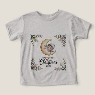 Primeiro Natal do Bebê 2025 Lua Vintage & Bebê