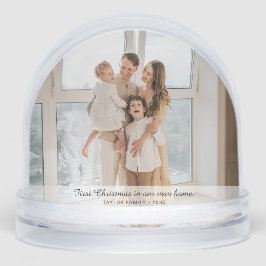 Primeiro Natal em nossa Nova Foto em Lado Duplo