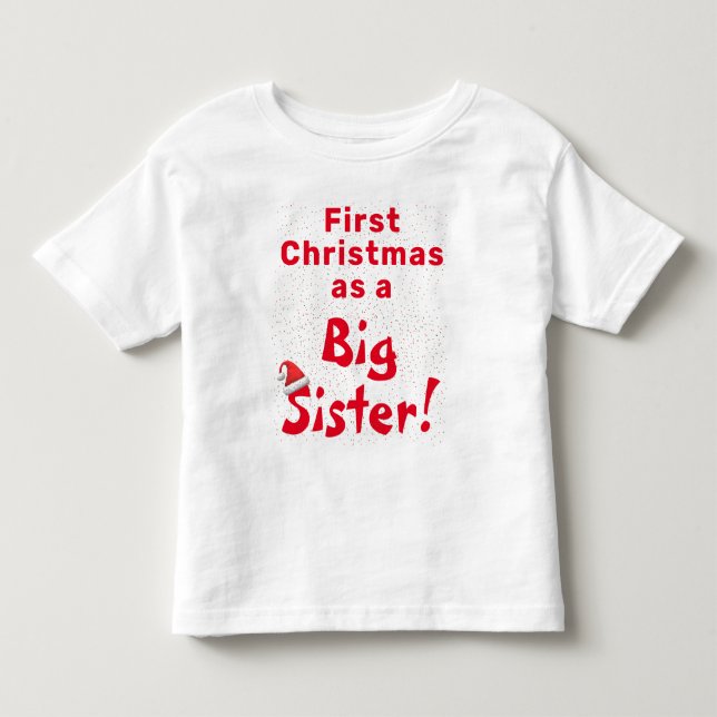 Primeiro Natal Irmão Camiseta Infantil (Frente)