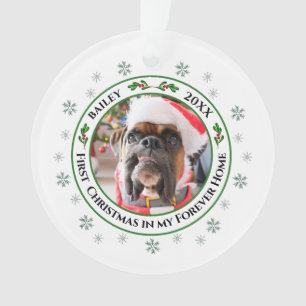 Primeiro Natal No Meu Ornamento Para Animais De Co