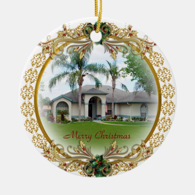 Primeiro Natal no Novo Ornamento Doméstico (Frente)