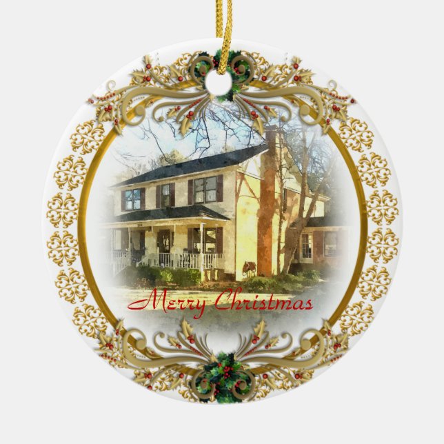 Primeiro Natal no Novo Ornamento Doméstico (Frente)