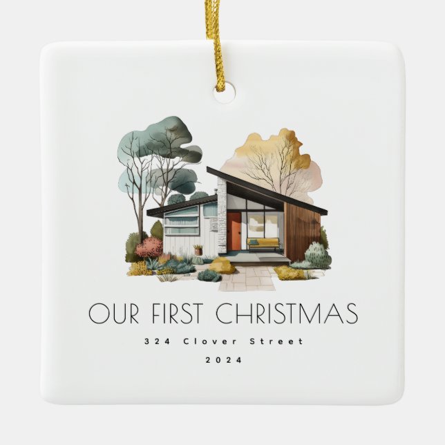 Primeiro Natal Novo Ornamento de Férias Domésticas (Frente)