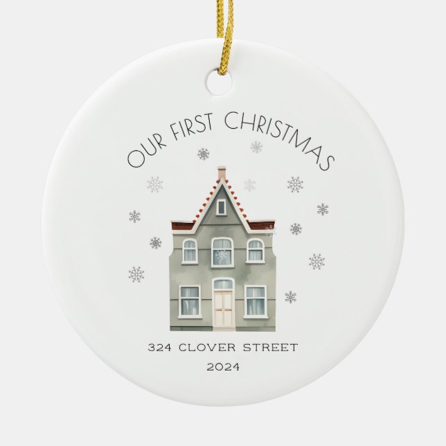 Primeiro Natal Novo Ornamento de Férias Domésticas (Frente)