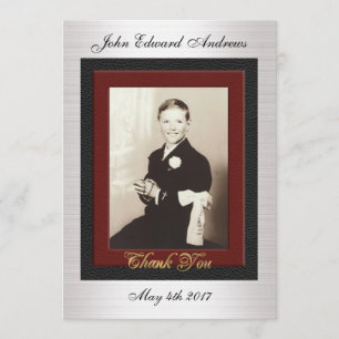 Primeiro obrigado do comunhão você cartões