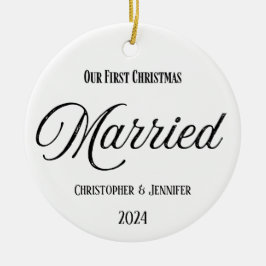 Primeiro Ornamento Casado de Natal