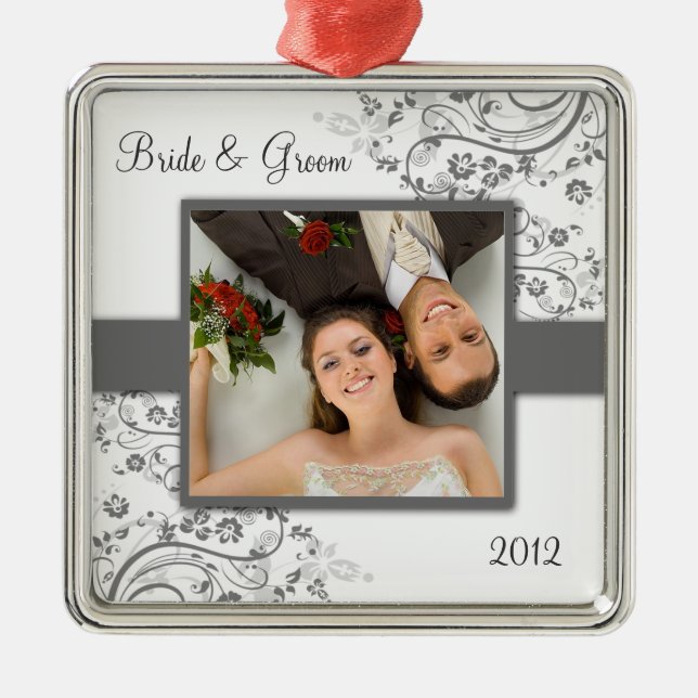 Primeiro ornamento da foto do Natal (Frente)