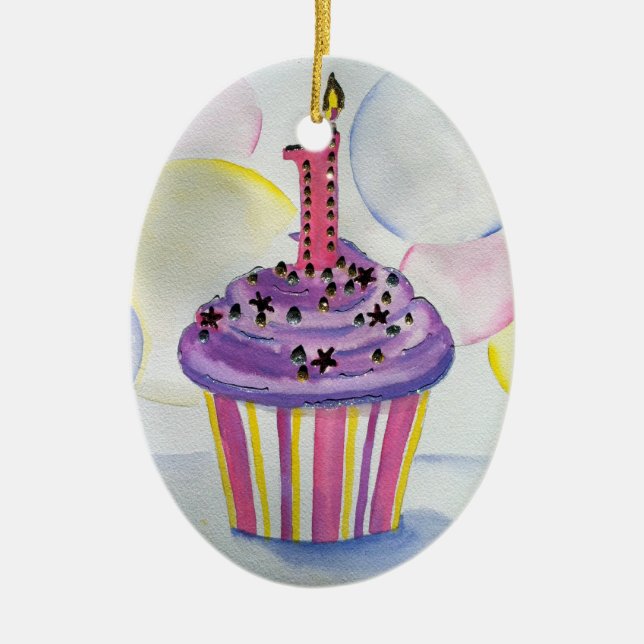 Primeiro ornamento do aniversário (Frente)