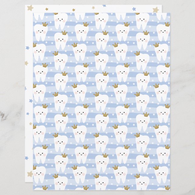 Primeiro papel de marca dupla lateral dos dentes (Frente/Verso)