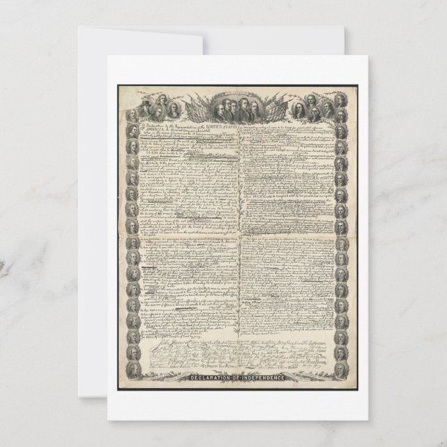 Primeiro Projeto de Declaração de Independência (Frente)