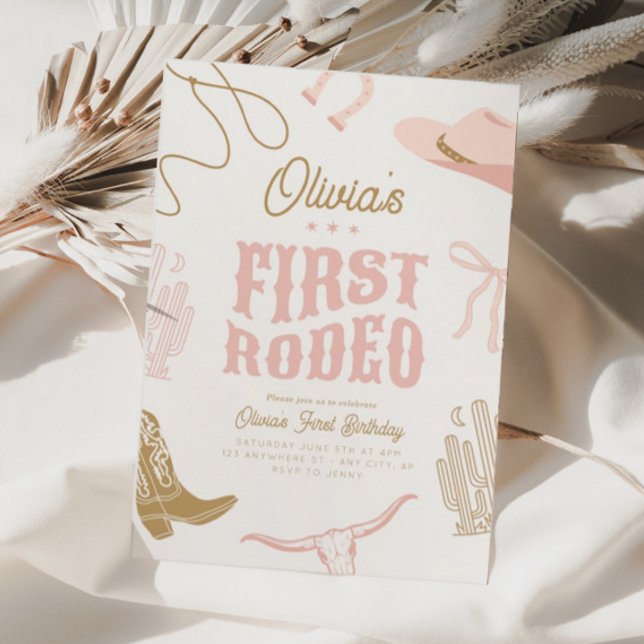 Primeiro Rodeo - primeiro aniversario - Convite Pa (Criador carregado)