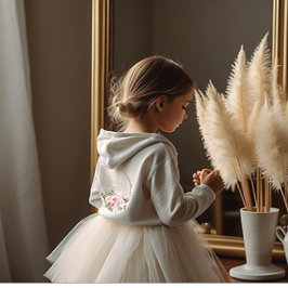 primeiro sanduíche floral da comunhão sagrada