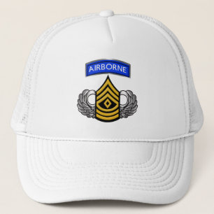 Primeiro Sargento 1SG Airborne Boné de Caminhoneir