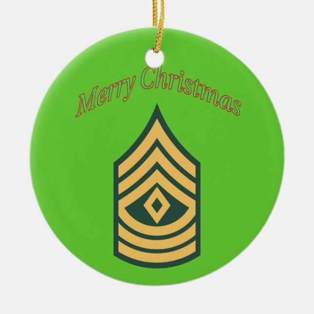 Primeiro Sargento Enfeites de natal do Exército (Frente)