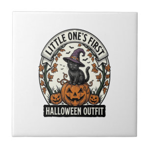 Primeiro Traje de Halloween Vintage Gato Preto Abó