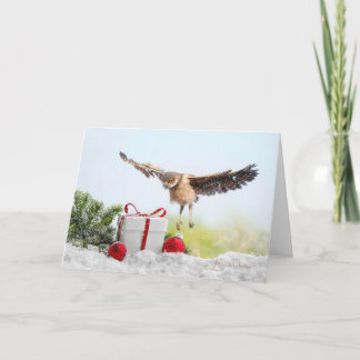 Primeiro voo no Natal - Cartão de Férias 5x7