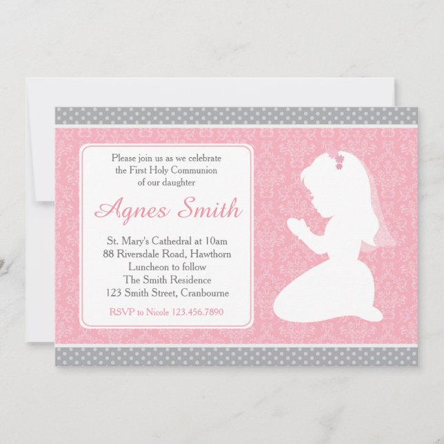 Primeiros convite do comunhão/primeiramente (Frente)