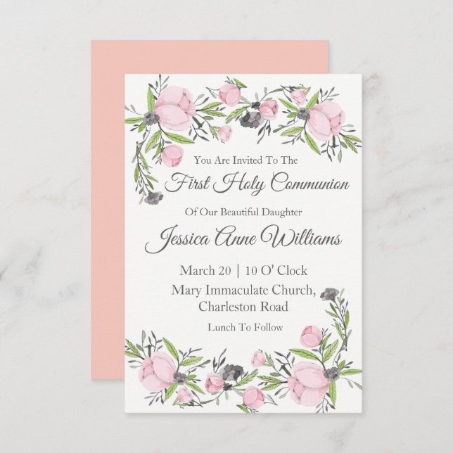 Primeiros Convites Comunitários (Frente/Verso)