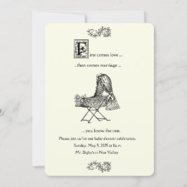 Primeiros convites para Chás de fraldas de Storybo