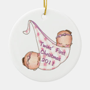 Primeiros enfeites de natal de 2011 gêmeos