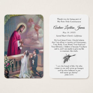 Primeiros menino das orações   do comunhão &