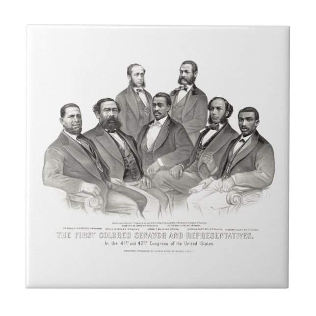 Primeiros senador e representantes coloridos (Frente)