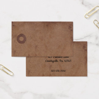 Primitive Coffee Stained Hang Tag