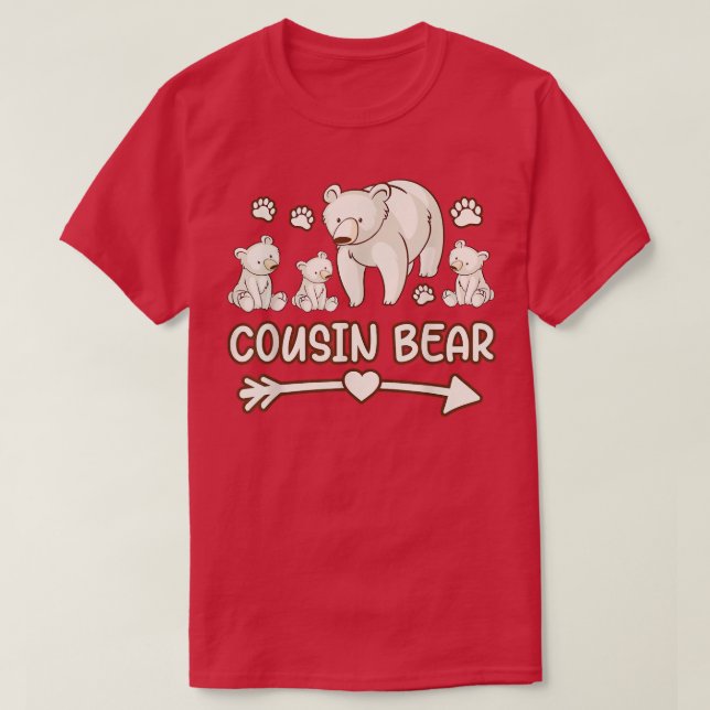 primo urso 3 cub, primo camisa de urso (Frente do Design)