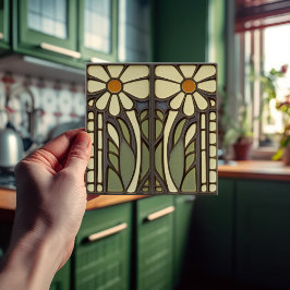 Primrose Art Deco Parede Floral Art Nouveau