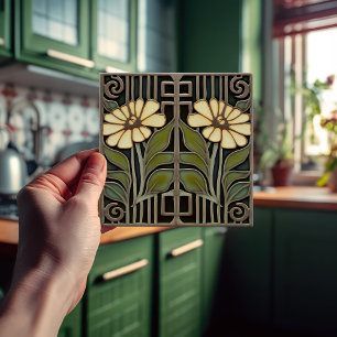 Primrose Art Deco Parede Floral Art Nouveau