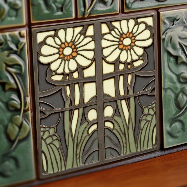 Primrose Art Deco Parede Floral Art Nouveau (Criador carregado)