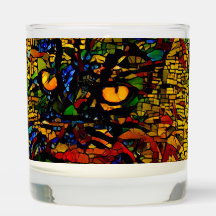 Prin de arte colorida de gatos do mosaico