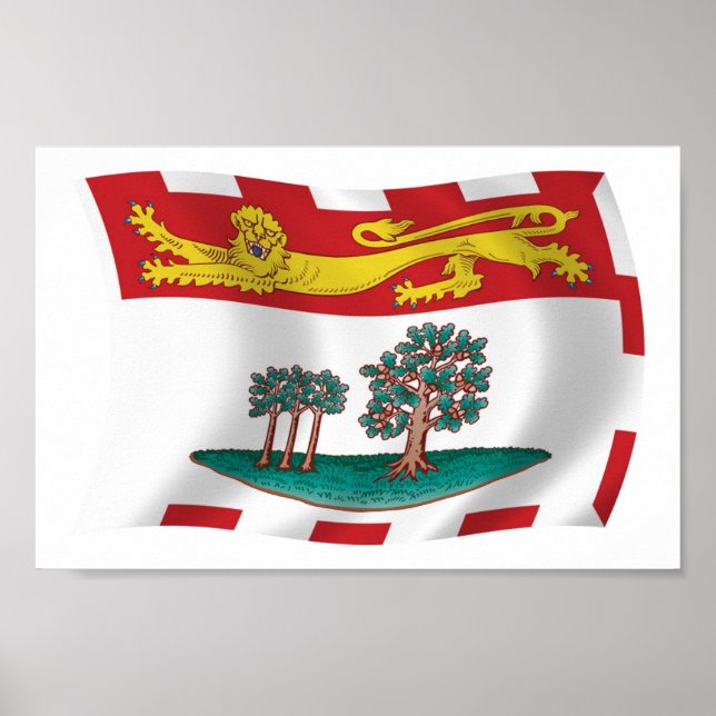 Prince Edward Island Flag Poster Impressão (Frente)