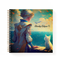 Prince & Princess com Notebook de espiral no ocean