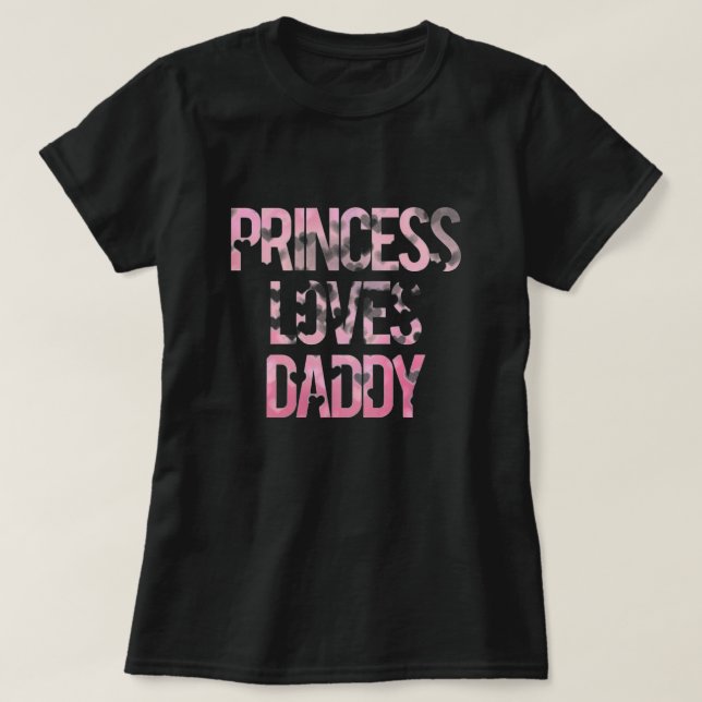 Princesa Amor Pai Camisa (Frente do Design)
