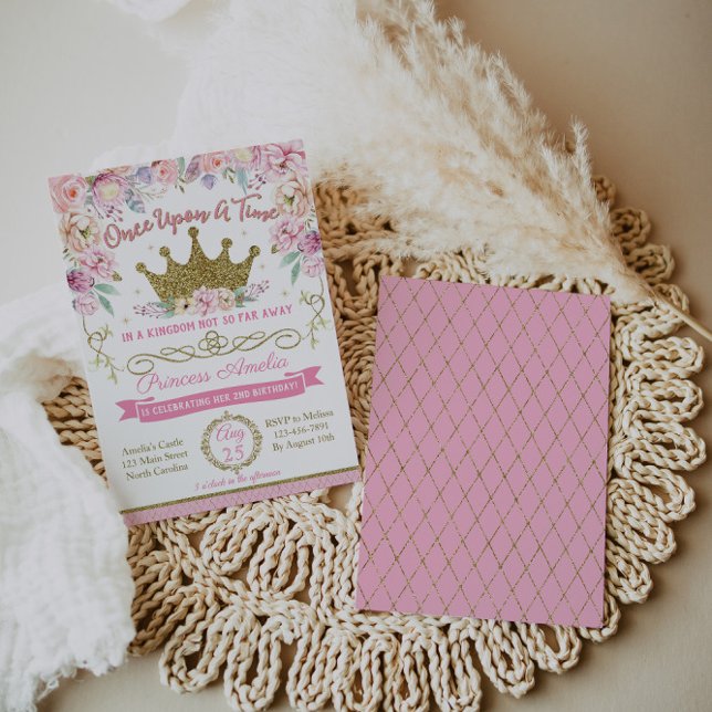 Princesa Aniversário Convite (Criador carregado)