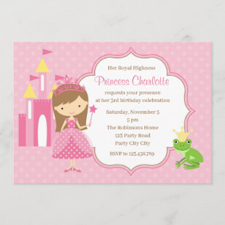 Princesa Aniversário - Convites (Castelo do Prínci