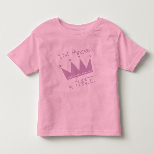 Princesa aniversário de 3 anos Camisetas e present (Frente)