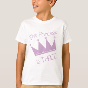 Princesa aniversário de 3 anos Camisetas e present