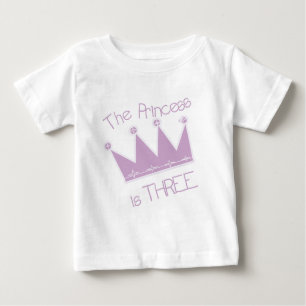 Princesa aniversário de 3 anos Camisetas e present
