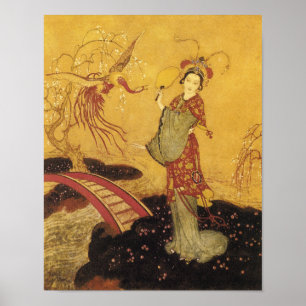 Princesa Badoura por Edmund Dulac Poster