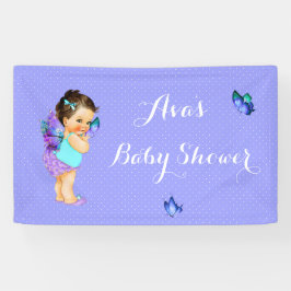 Princesa Borboleta Bebê Menina Roxo Lavanda Bandei