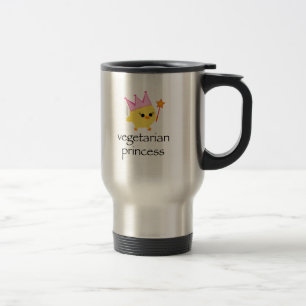 Princesa caneca de viagem do vegetariano