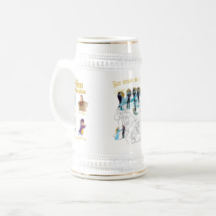 Princesa caneca real da cisne baseada em esboços