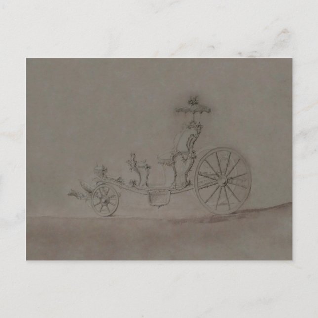 Princesa Carrruagem ~ Cartão Postal (Frente)