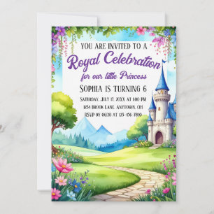 Princesa Castle Convite de aniversário