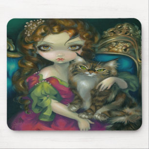 "Princesa com um gato de racum" Mousepad de Maine