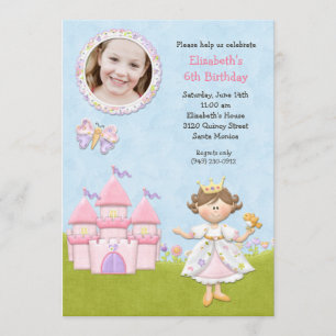 Princesa convite de aniversário